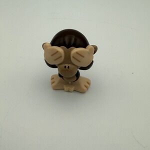 Fun2Play Monkey Figure See No Evil Blindfold Brown Tan 2016 MVP Collectible‎